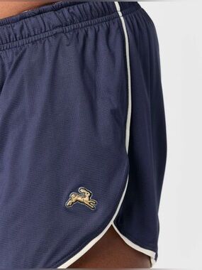Tracksmith Navy Running Shorts with White Piping